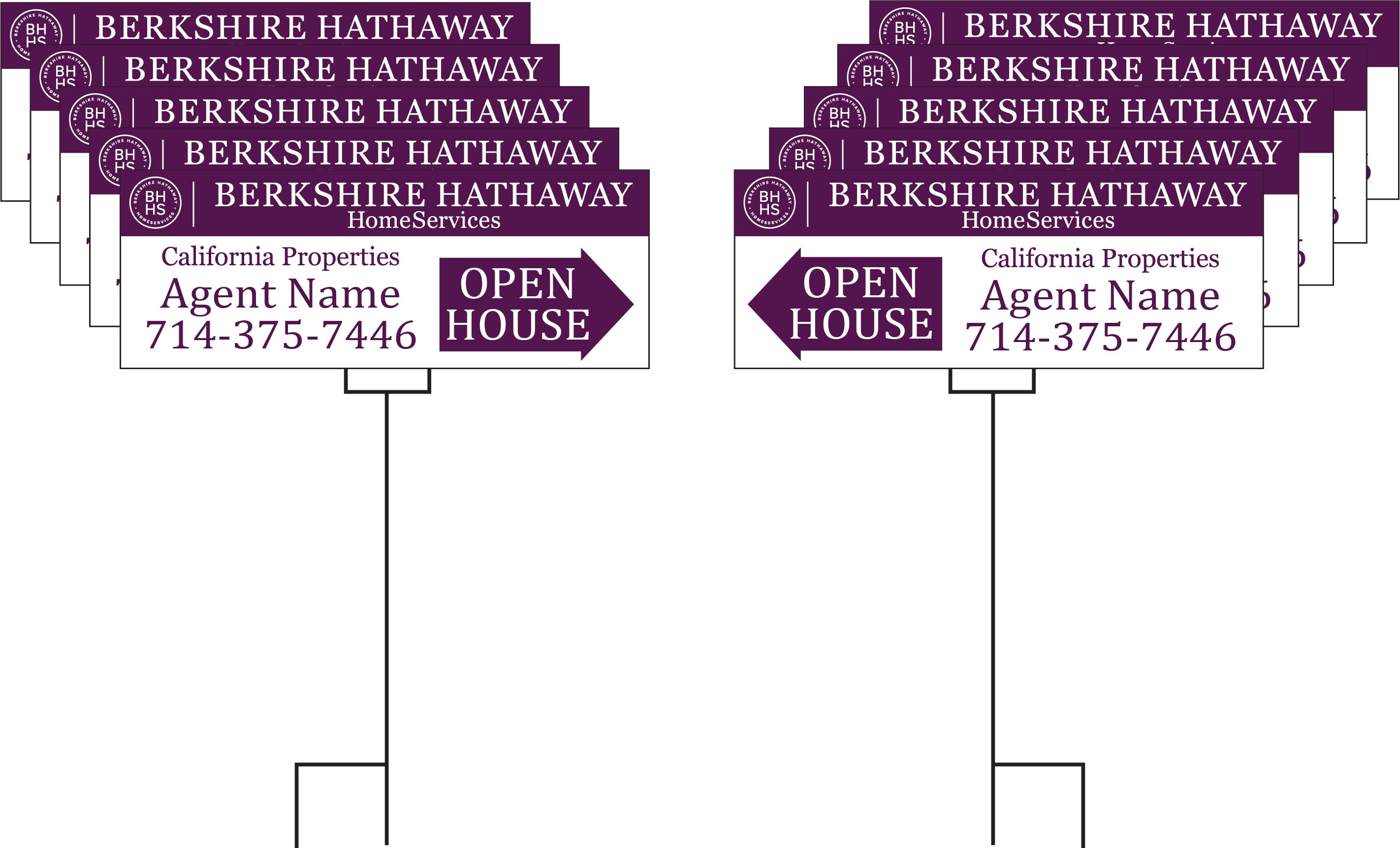 Berkshire Hathaway Open House or Garage Sale Pack 1